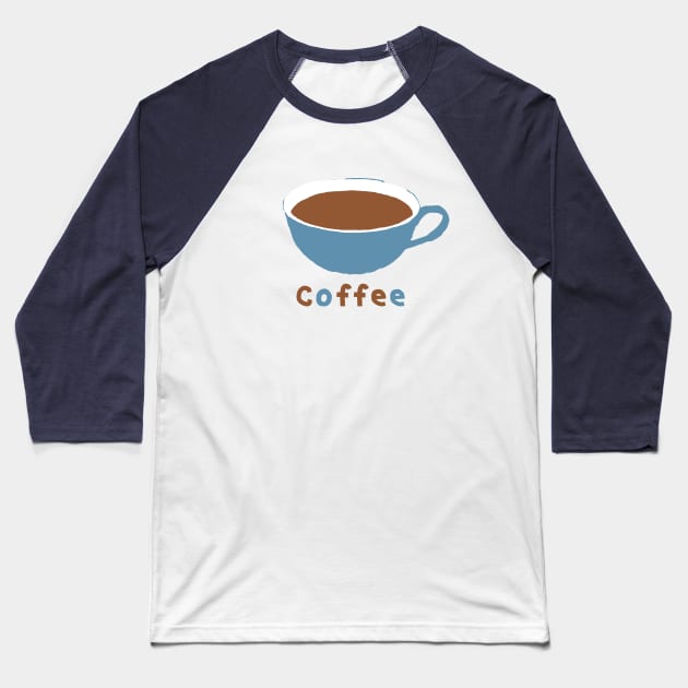 Coffee Art Baseball T-Shirt by ellenhenryart